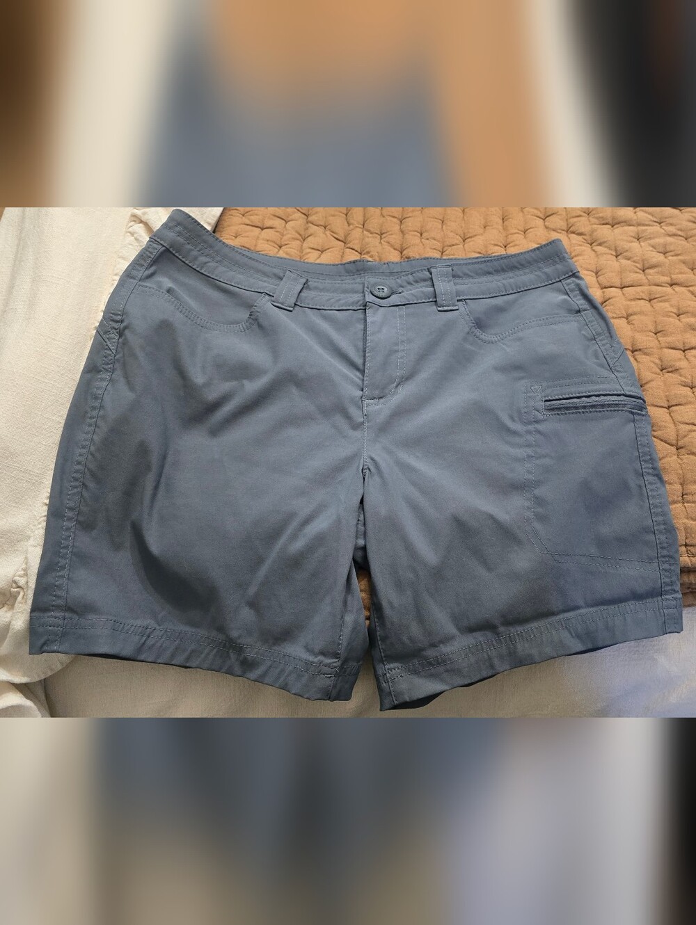Eddie Bauer Slate Blue Women's Cargo Shorts